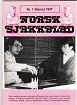 NORSK SJAKKBLAD / 1987 vol 53, no 1
